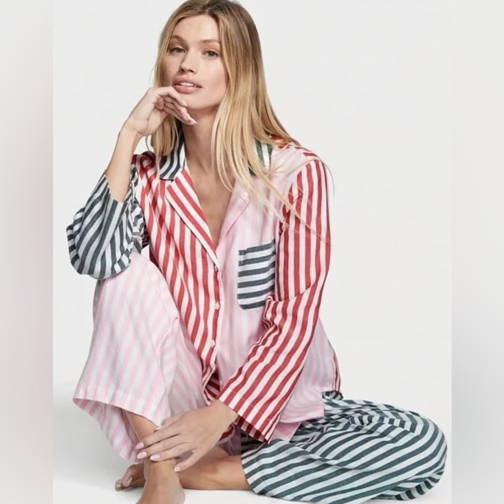 NWOT Victoria’s Secret Flannel Long Pajama Set